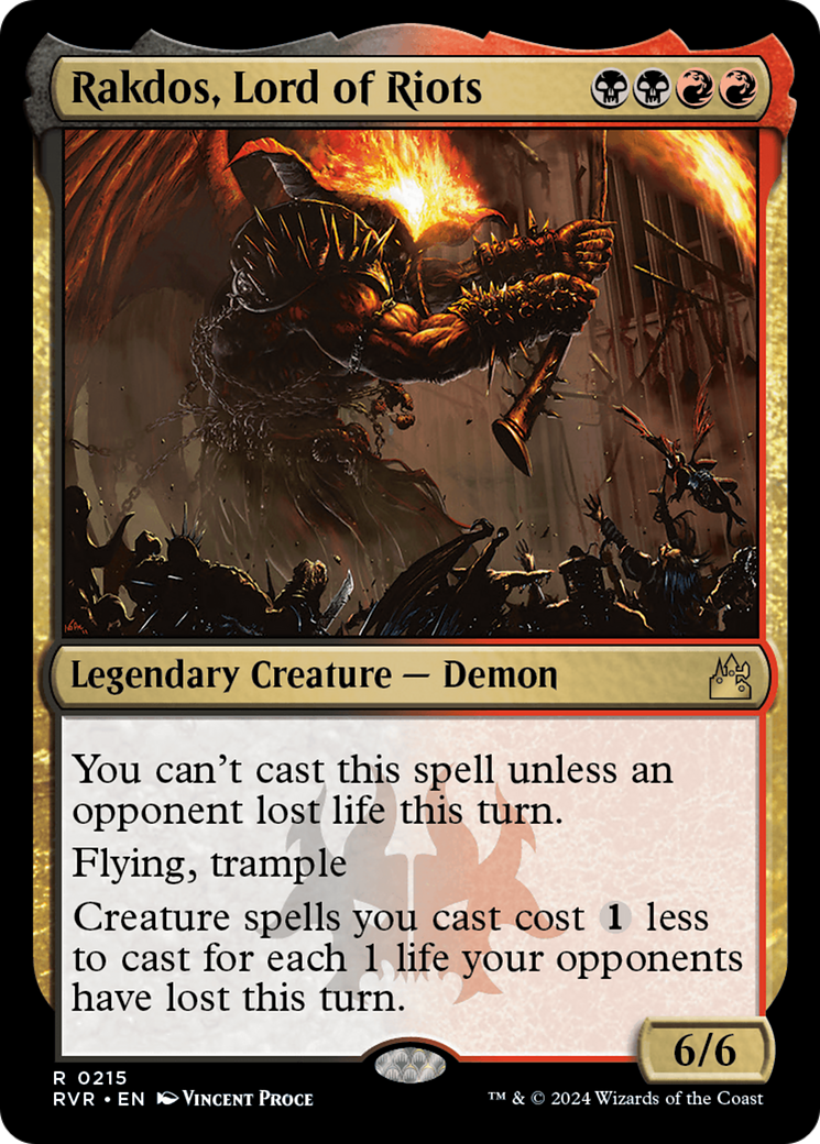 Rakdos, Lord of Riots (RVR-215) - [Ravnica Remastered] Foil