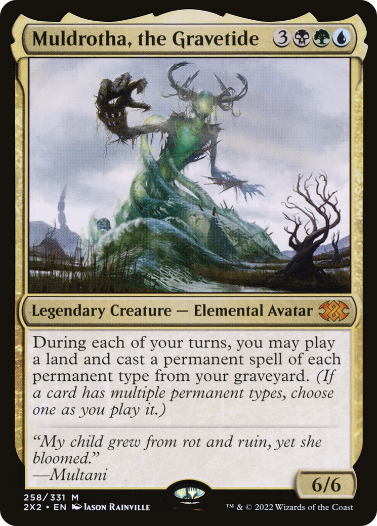 Muldrotha, the Gravetide (2X2-258) - [Double Masters 2022]