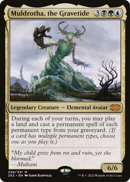 Muldrotha, the Gravetide (2X2-258) - [Double Masters 2022] Foil