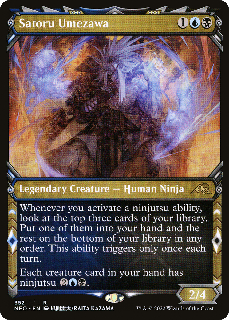 Satoru Umezawa (NEO-352) - [Kamigawa: Neon Dynasty]: (Showcase) Foil