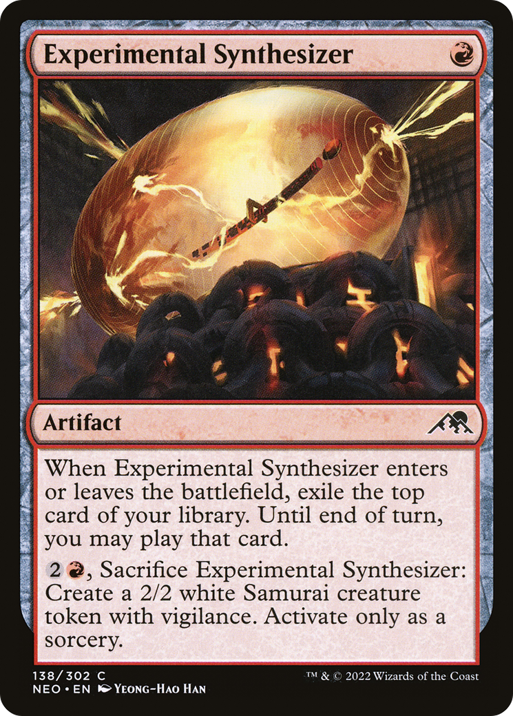 Experimental Synthesizer (NEO-138) - [Kamigawa: Neon Dynasty] Foil