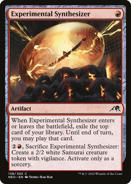 Experimental Synthesizer (NEO-138) - [Kamigawa: Neon Dynasty] Foil