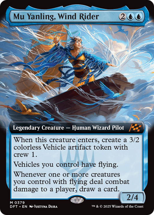 Mu Yanling, Wind Rider (DFT-379) - [Aetherdrift]: (Extended Art)