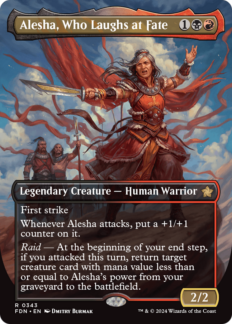 Alesha, Who Laughs at Fate (FDN-343) - [Foundations] (Borderless) Foil