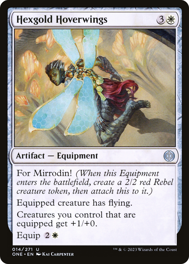 Hexgold Hoverwings (ONE-014) - [Phyrexia: All Will Be One]