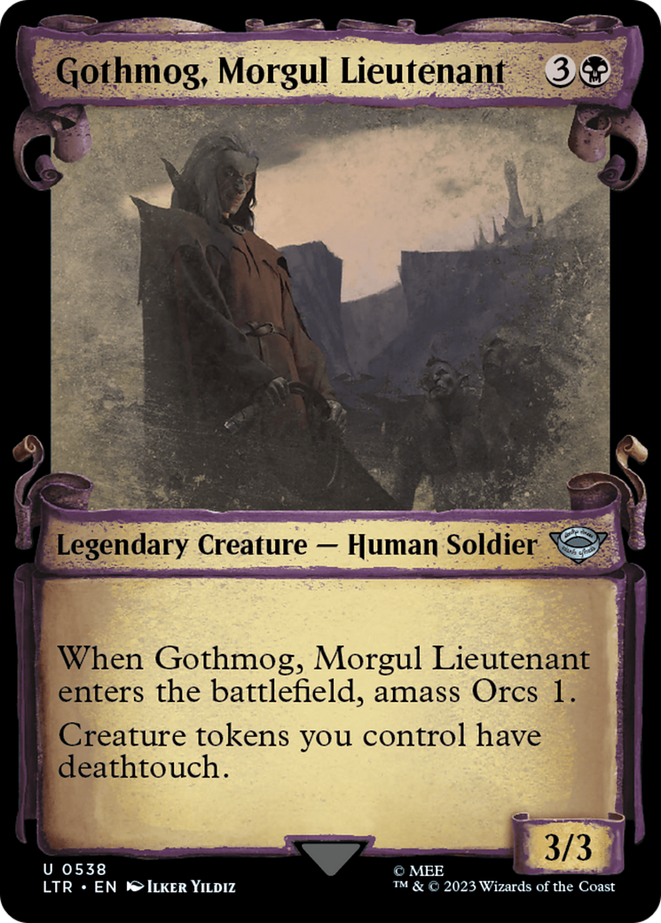 Gothmog, Morgul Lieutenant (LTR-538) - [The Lord of the Rings: Tales of Middle-earth]: (Showcase) Foil