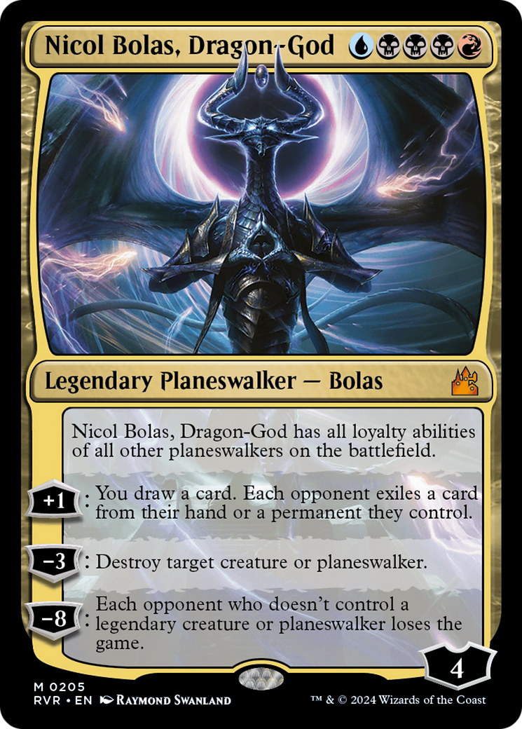 Nicol Bolas, Dragon-God (RVR-205) - [Ravnica Remastered] Foil