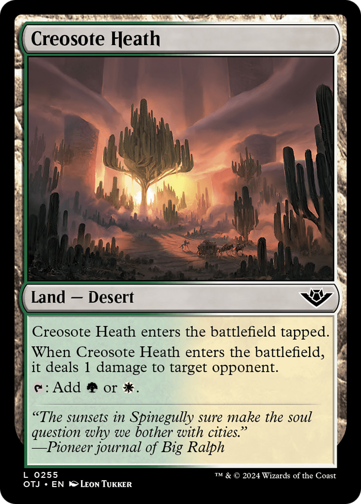 Creosote Heath (OTJ-255) - [Outlaws of Thunder Junction] Foil
