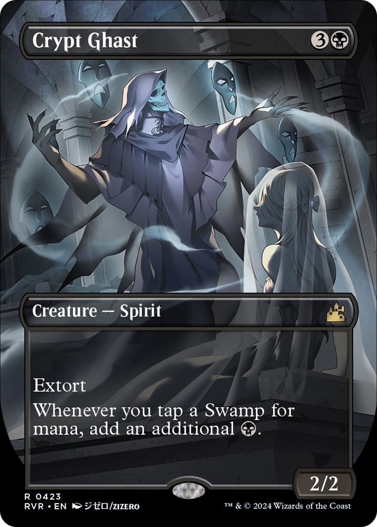 Crypt Ghast (RVR-423) - [Ravnica Remastered] (Borderless) Foil