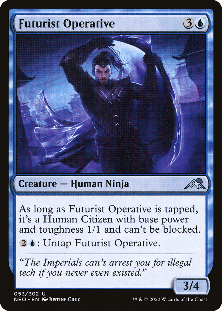 Futurist Operative (NEO-053) - [Kamigawa: Neon Dynasty] Foil