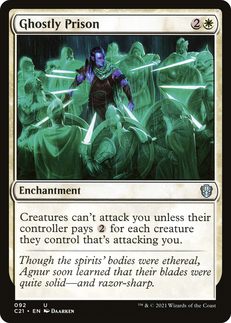 Ghostly Prison (C21-092) - [Commander 2021]