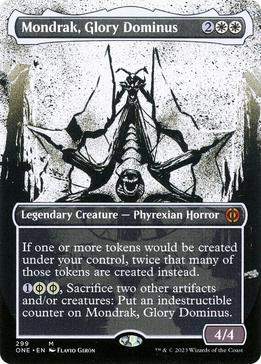 Mondrak, Glory Dominus (ONE-299) - [Phyrexia: All Will Be One]: (Showcase) (Borderless)