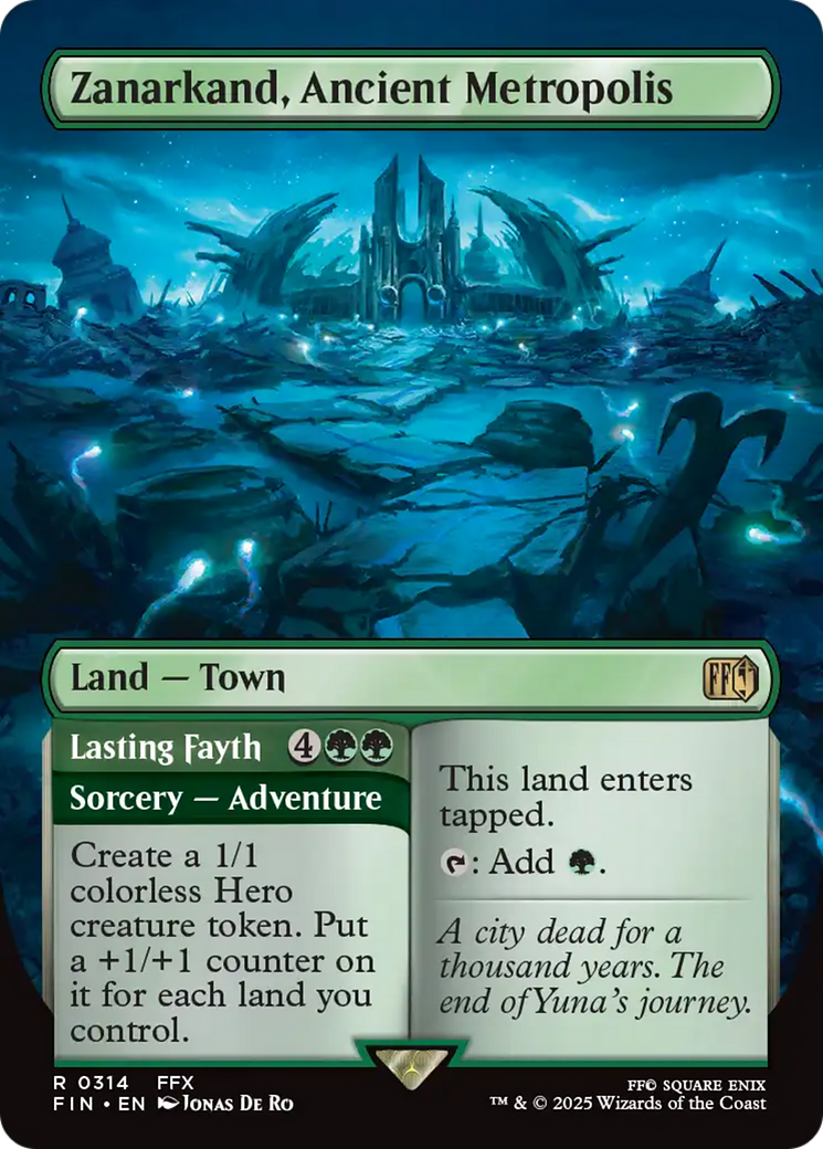 Zanarkand, Ancient Metropolis // Lasting Fayth (FIN-314) - [FINAL FANTASY] (Borderless) Foil