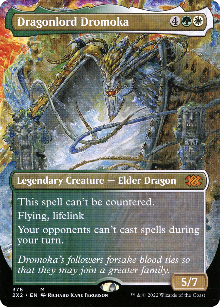 Dragonlord Dromoka (2X2-376) - [Double Masters 2022] (Borderless) Foil