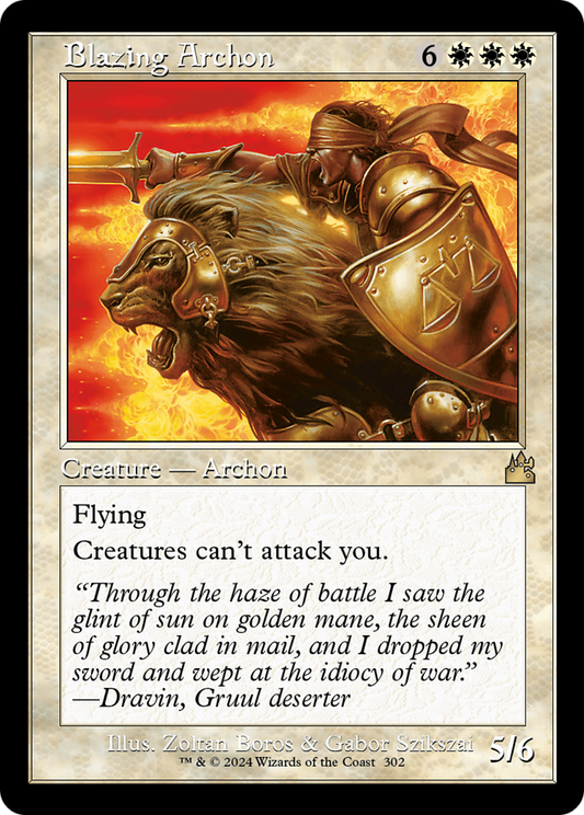 Blazing Archon (RVR-302) - [Ravnica Remastered] Foil