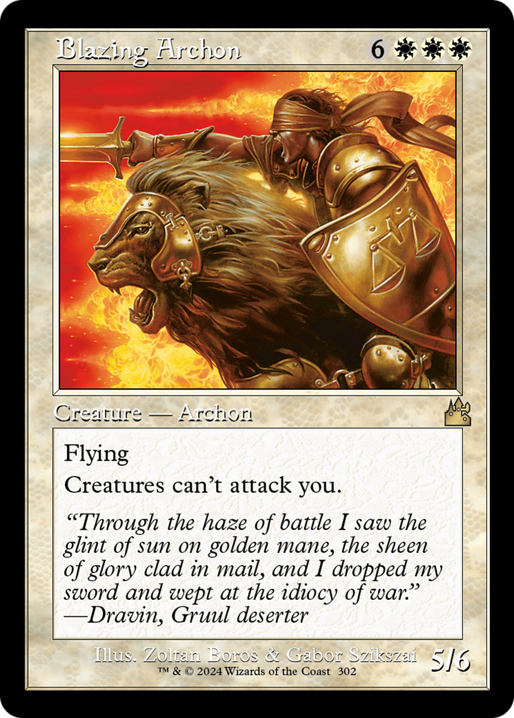 Blazing Archon (RVR-302) - [Ravnica Remastered]