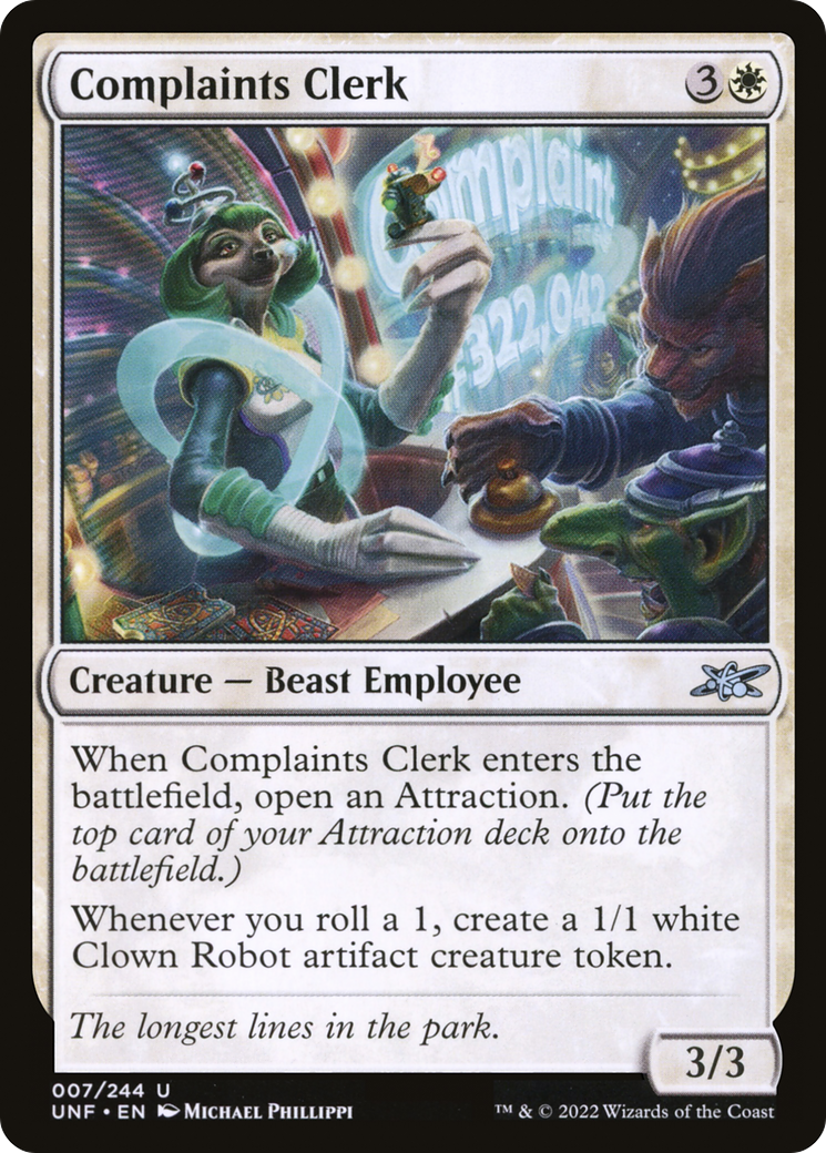 Complaints Clerk (UNF-007) - [Unfinity]