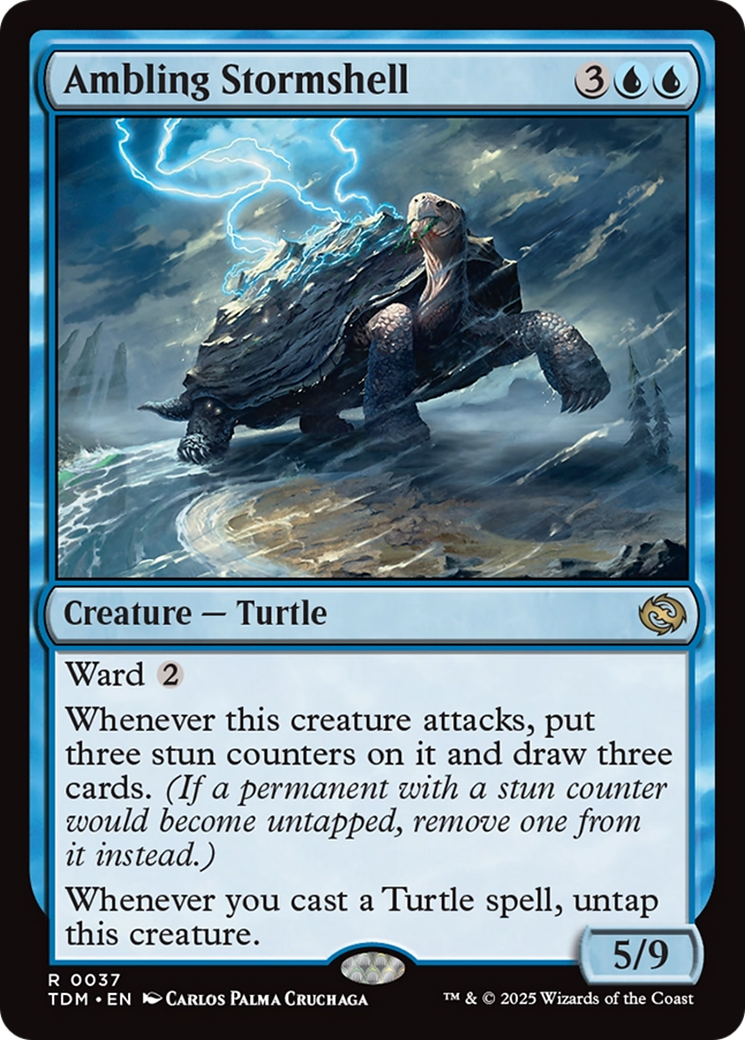 Ambling Stormshell (TDM-037) - [Tarkir: Dragonstorm] Foil