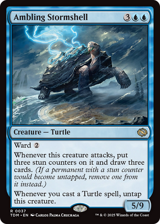 Ambling Stormshell (TDM-037) - [Tarkir: Dragonstorm] Foil
