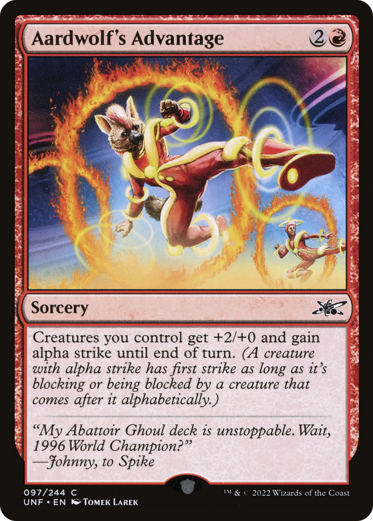 Aardwolf's Advantage (UNF-097) - [Unfinity] Foil