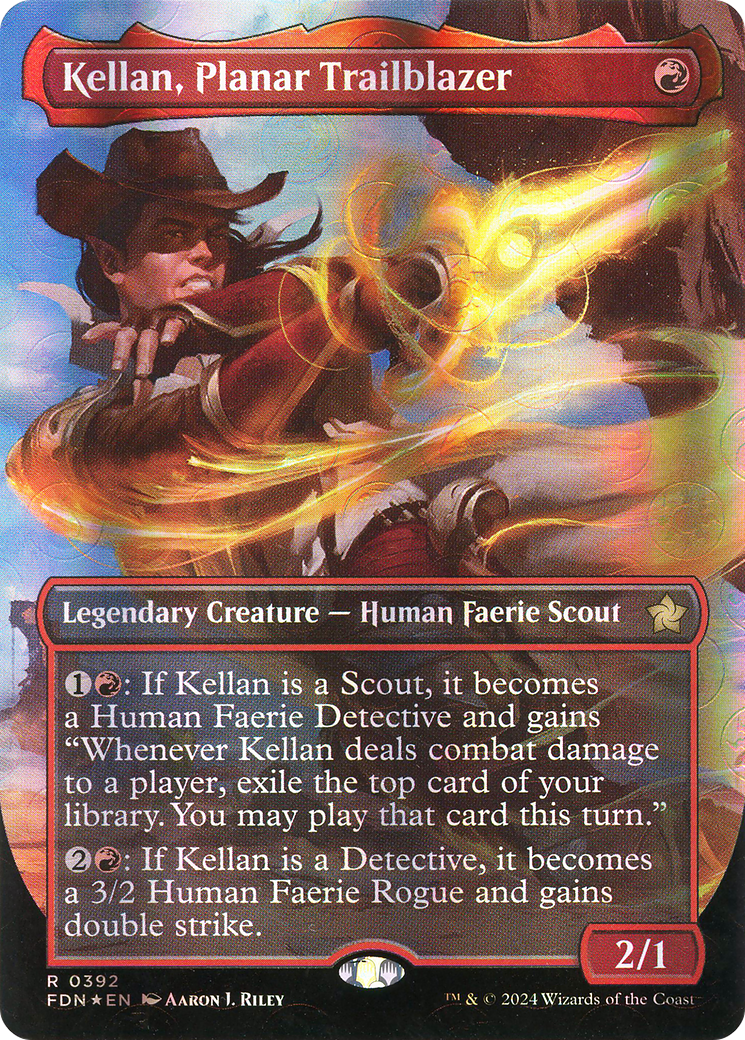 Kellan, Planar Trailblazer (FDN-392) - [Foundations] (Borderless) Foil