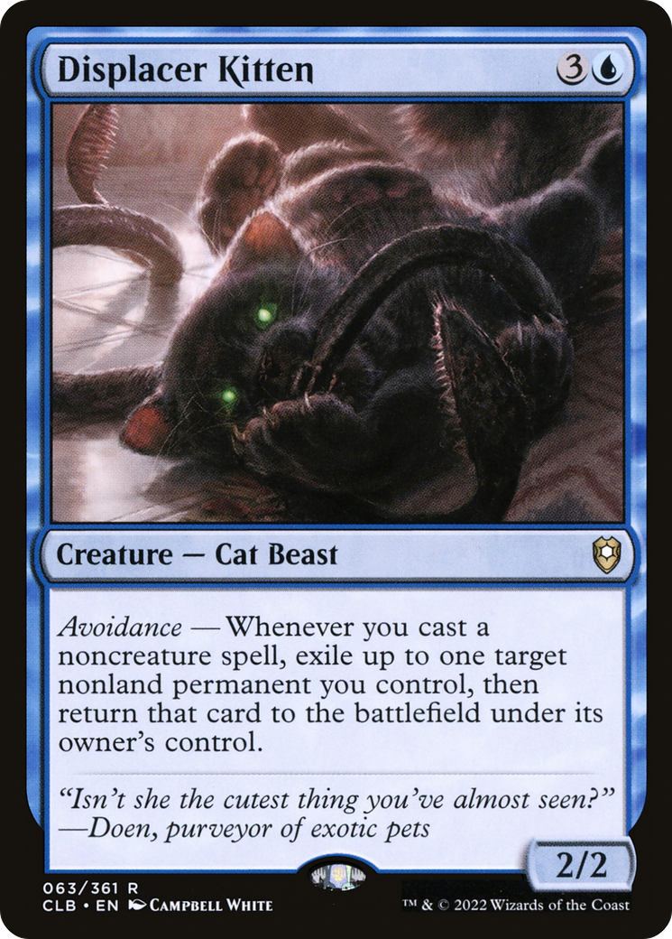 Displacer Kitten (CLB-063) - [Commander Legends: Battle for Baldur's Gate]