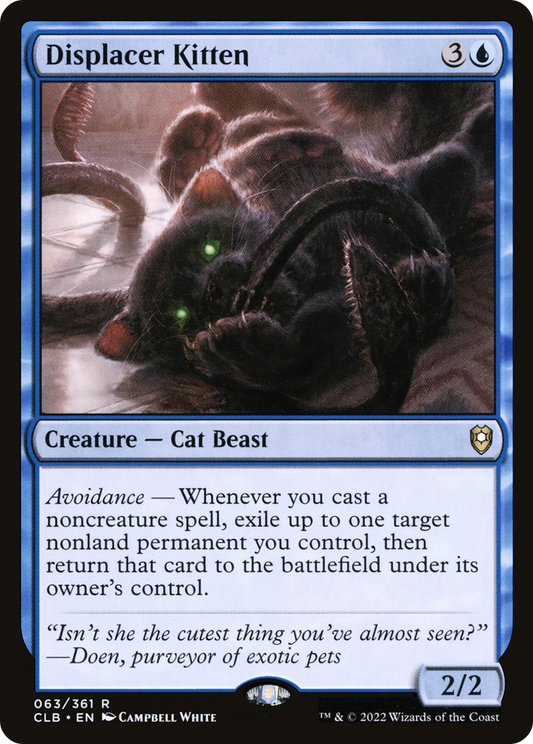 Displacer Kitten (CLB-063) - [Commander Legends: Battle for Baldur's Gate]