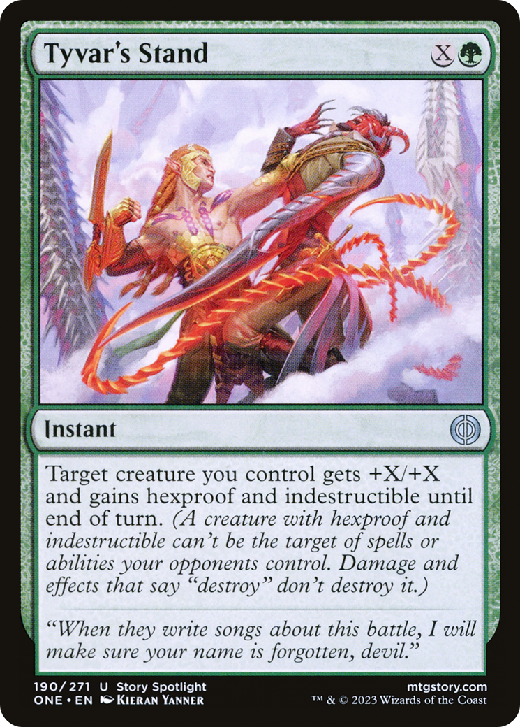 Tyvar's Stand (ONE-190) - [Phyrexia: All Will Be One] Foil