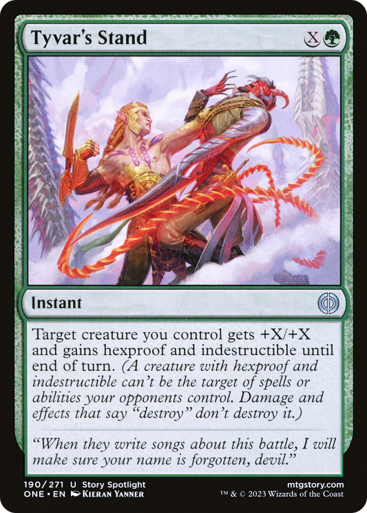 Tyvar's Stand (ONE-190) - [Phyrexia: All Will Be One]
