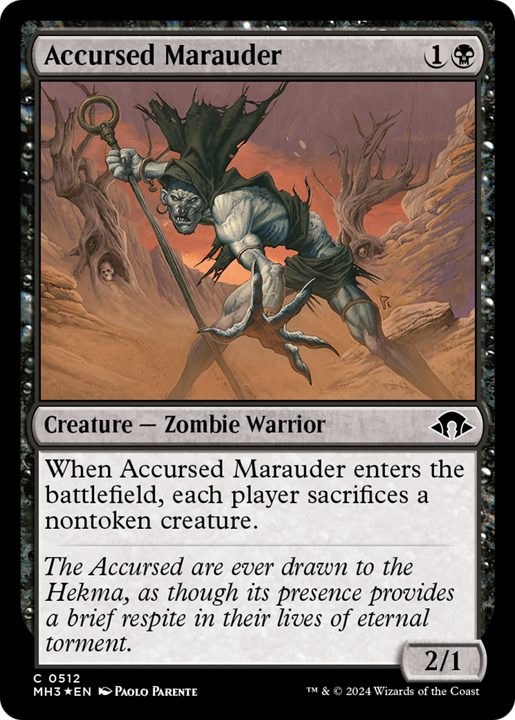 Maraudeur maudit (MH3-512) - [Modern Horizons 3] Foil 