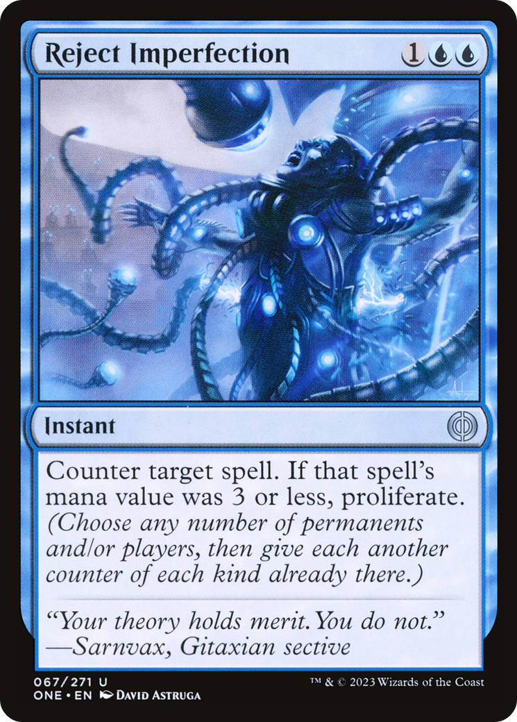 Reject Imperfection (ONE-067) - [Phyrexia: All Will Be One] Foil