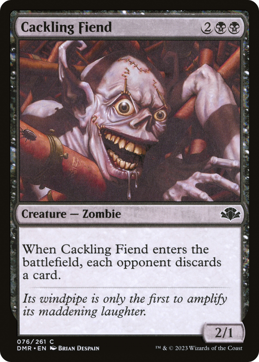 Cackling Fiend (DMR-076) - [Dominaria Remastered] Foil