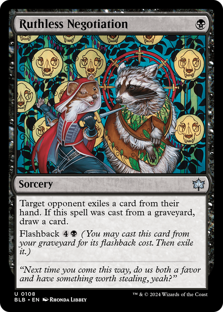 Ruthless Negotiation (BLB-108) - [Bloomburrow] Foil