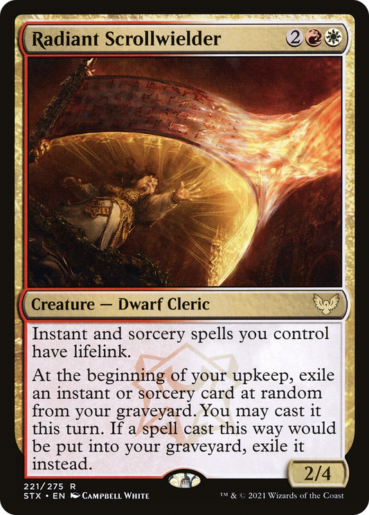 Radiant Scrollwielder (STX-221) - [Strixhaven: School of Mages] Foil