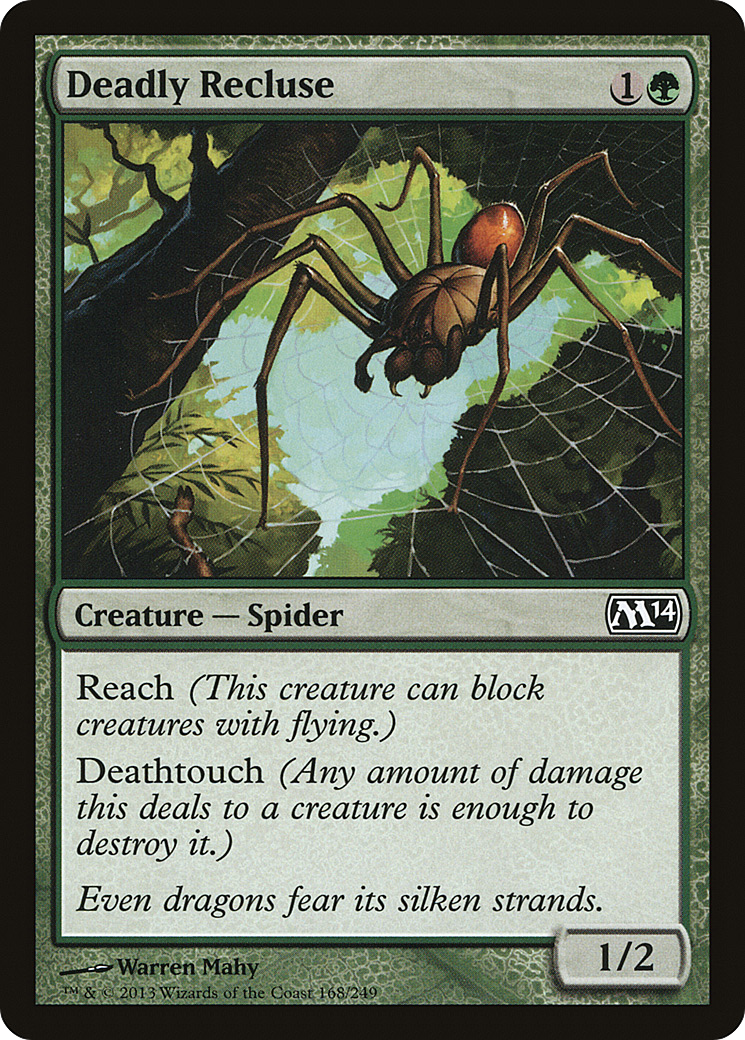 Deadly Recluse (M14-168) - [Magic 2014] Foil