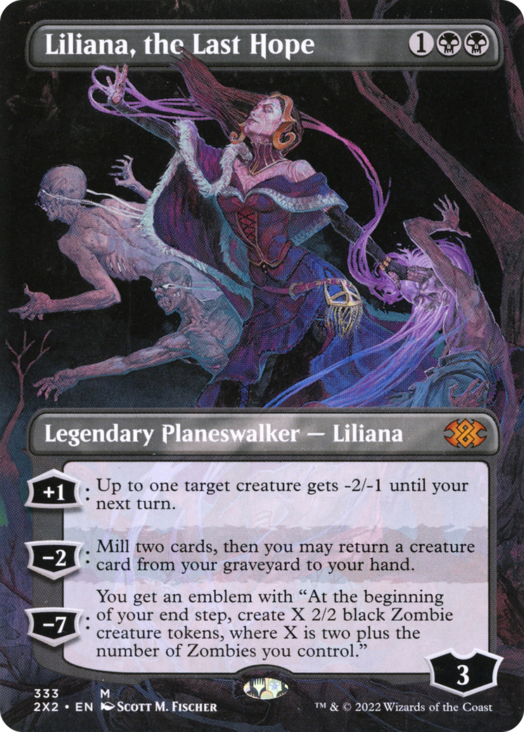 Liliana, the Last Hope (2X2-333) - [Double Masters 2022] (Borderless) Foil