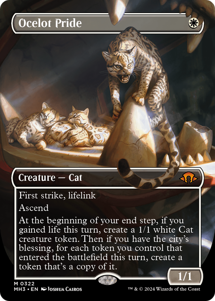 Ocelot Pride (MH3-322) - [Modern Horizons 3] (Borderless) Foil