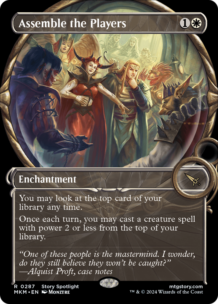 Assemble the Players (MKM-287) - [Murders at Karlov Manor]: (Showcase) Foil