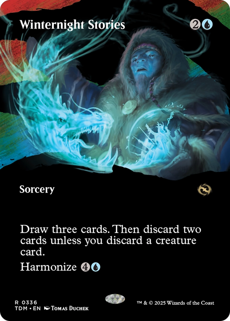Winternight Stories (Borderless) (TDM-336) - [Tarkir: Dragonstorm]: (Showcase) (Borderless)