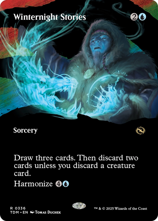 Winternight Stories (Borderless) (TDM-336) - [Tarkir: Dragonstorm]: (Showcase) (Borderless)