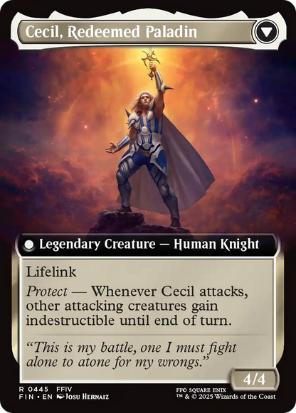 Cecil, Dark Knight (Extended Art) (FIN-445) - [FINAL FANTASY]: (Extended Art) Foil