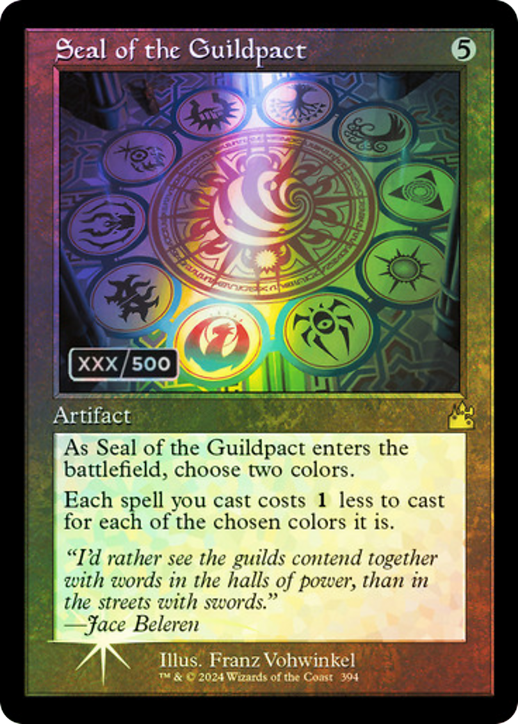 Seal of the Guildpact (RVR-394Z) - [Ravnica Remastered] Foil
