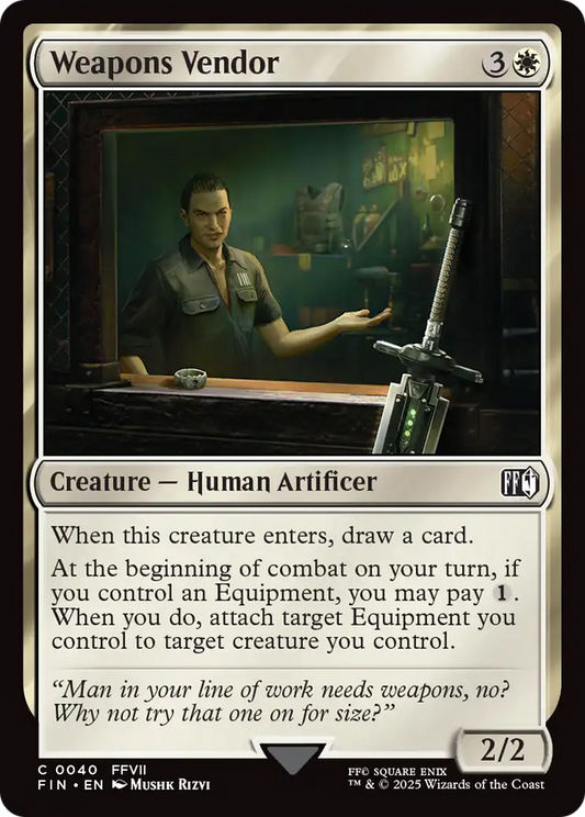 Weapons Vendor (FIN-040) - [FINAL FANTASY] Foil