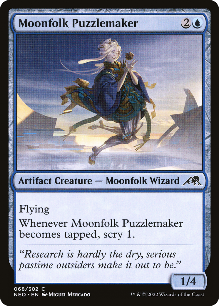 Moonfolk Puzzlemaker (NEO-068) - [Kamigawa: Neon Dynasty]