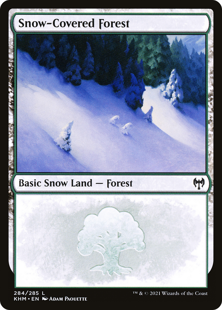 Snow-Covered Forest (KHM-284) - [Kaldheim]: (snow)