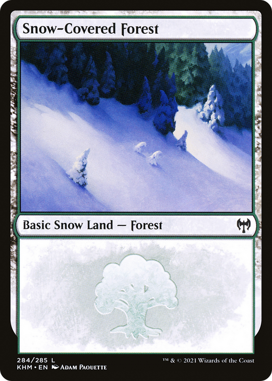 Snow-Covered Forest (KHM-284) - [Kaldheim]: (snow)