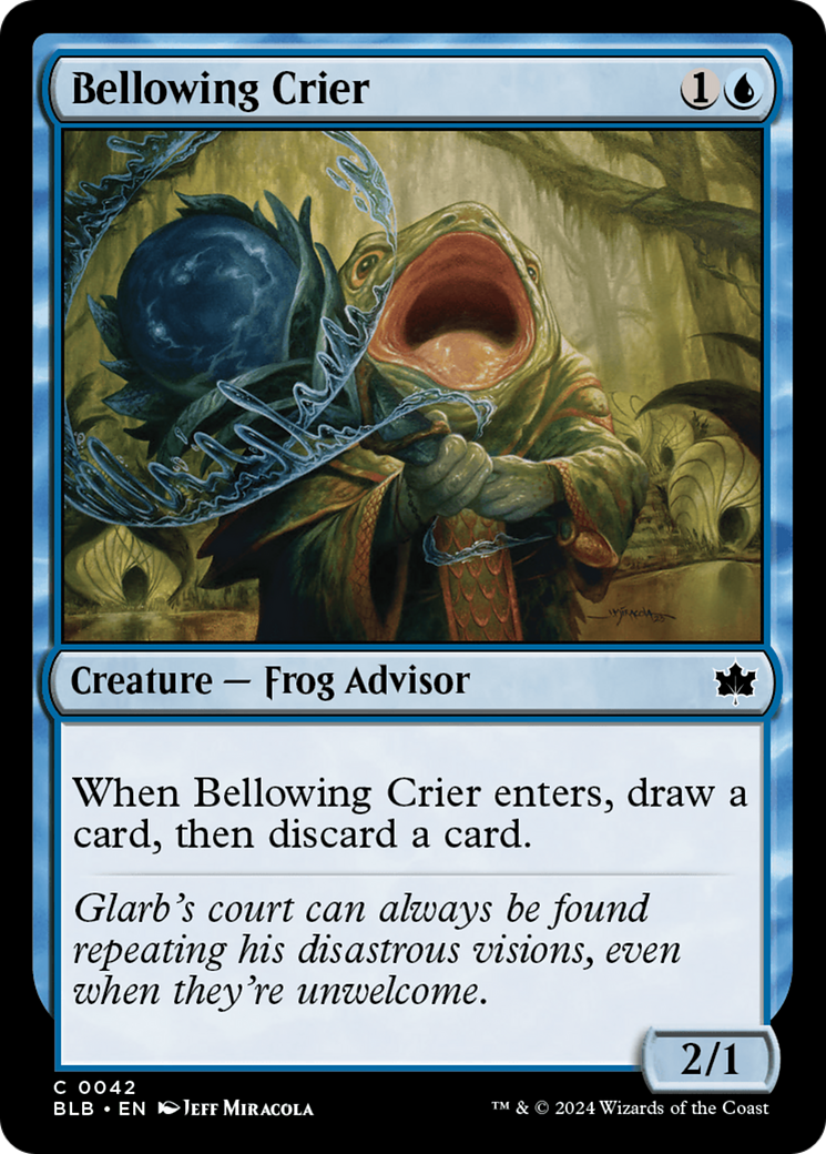 Bellowing Crier (BLB-042) - [Bloomburrow] Foil