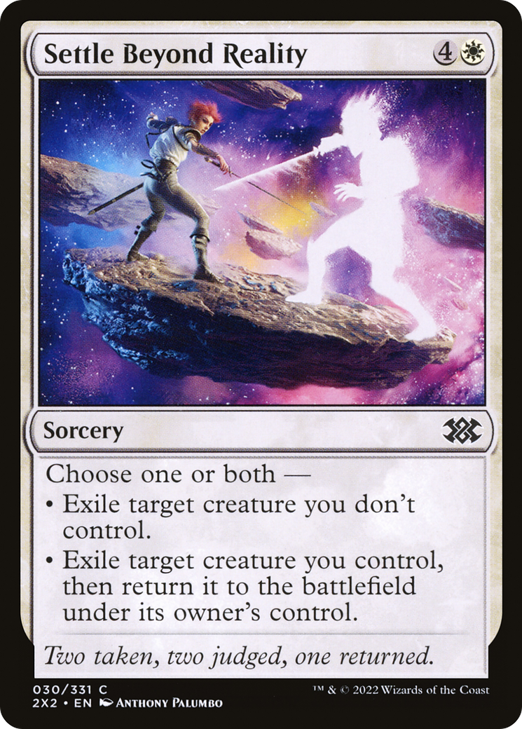 Settle Beyond Reality (2X2-030) - [Double Masters 2022]