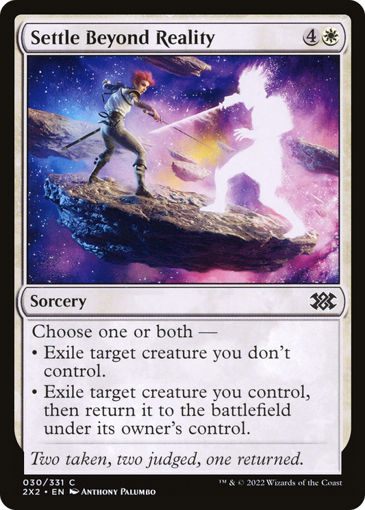 Settle Beyond Reality (2X2-030) - [Double Masters 2022]