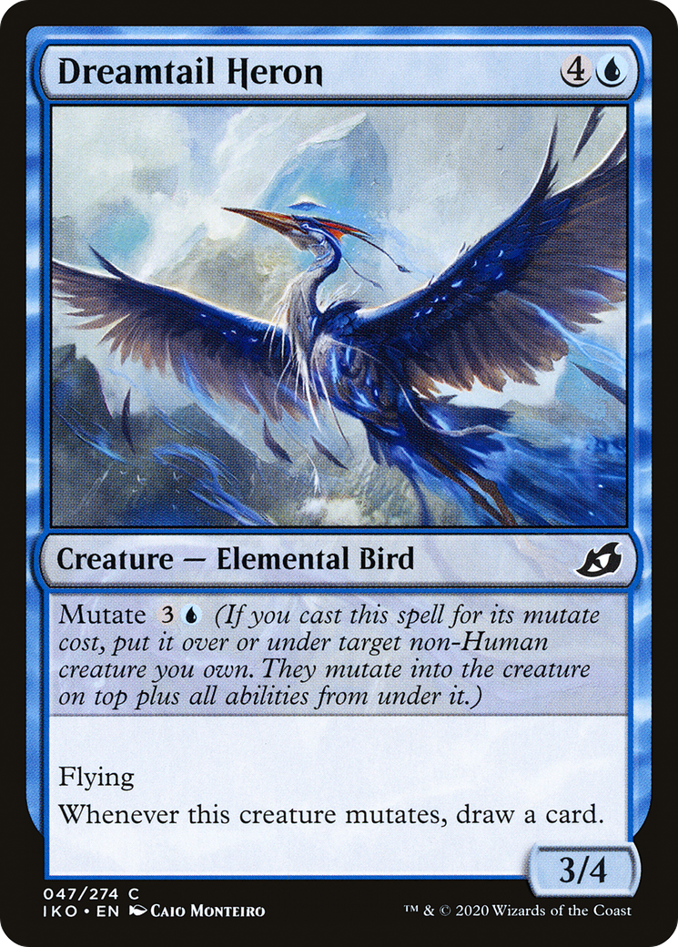 Dreamtail Heron (IKO-047) - [Ikoria: Lair of Behemoths] Foil